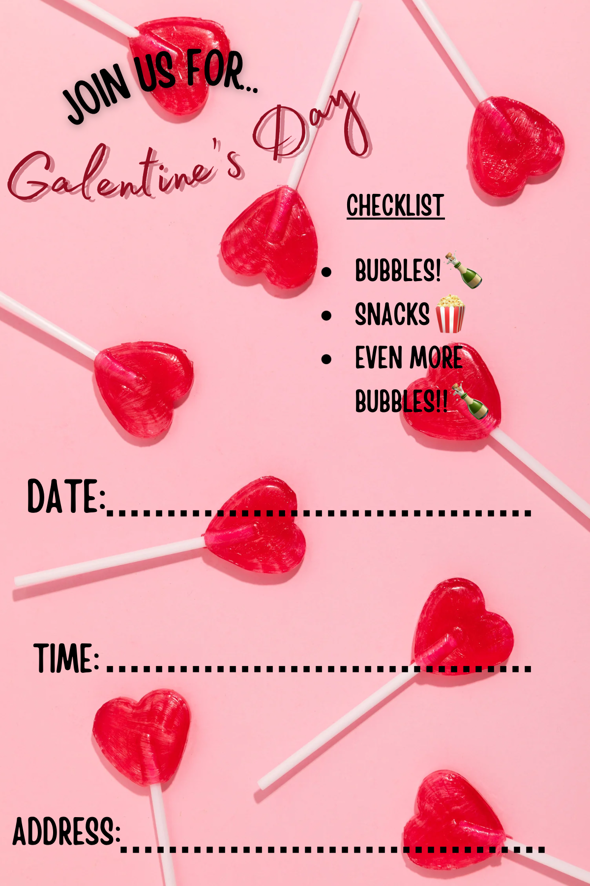 Galentine’s Day Invitations