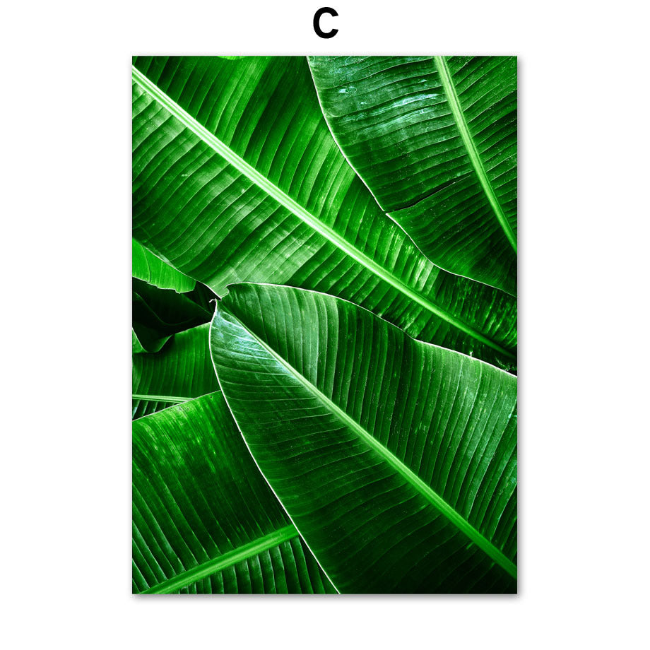 Home Decor Green Plant Canvas Painting