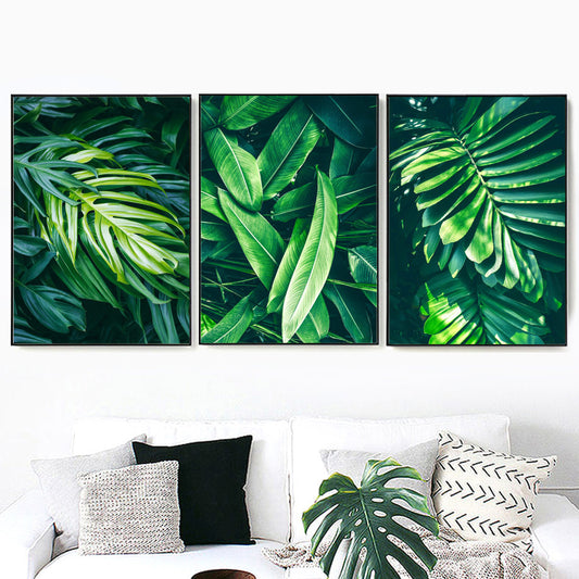 Home Decor Green Plant Canvas Painting